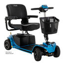 Revo™ 2.0 4-Wheel Quad-Configuration Travel Scooter - Blue - Right Side - Image 7