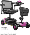 Pride Go Go Elite Traveller Gen 3 Platinum in Sugar Plum — optional Pride accessory panel colour