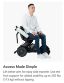 Whill Model C2 Compact Power Wheelchair - rear view