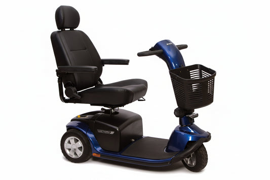 Victory 10 3-Wheel Portable Scooter - Standard Edition - Blue - Right Side - Image 3