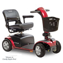 Victory® 10 4-Wheel Portable Scooter - Quad Configuration - Red - Right Side - Image 3