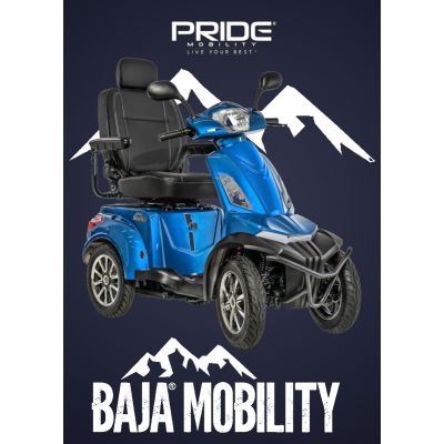 Pride Mobility Raptor 3-Wheel Power Scooter, Pride Heavy Duty Full Size  Mobility Scooter