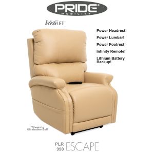 PLR-990i VivaLift Escape Lift Chair - Free Shipping in USA