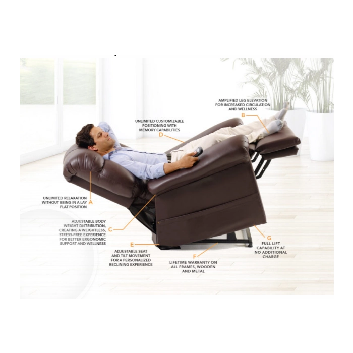 Leather Recliner Recliners That Elevate Feet Above Heart - Main Image