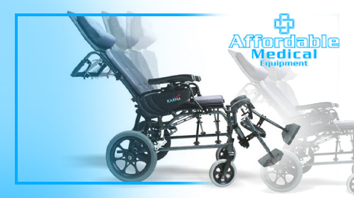 Lightweight Ergonomic Reclining Transport Wheelchair