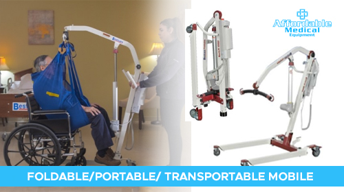 Foldable Portable and Transportable Patient Lift